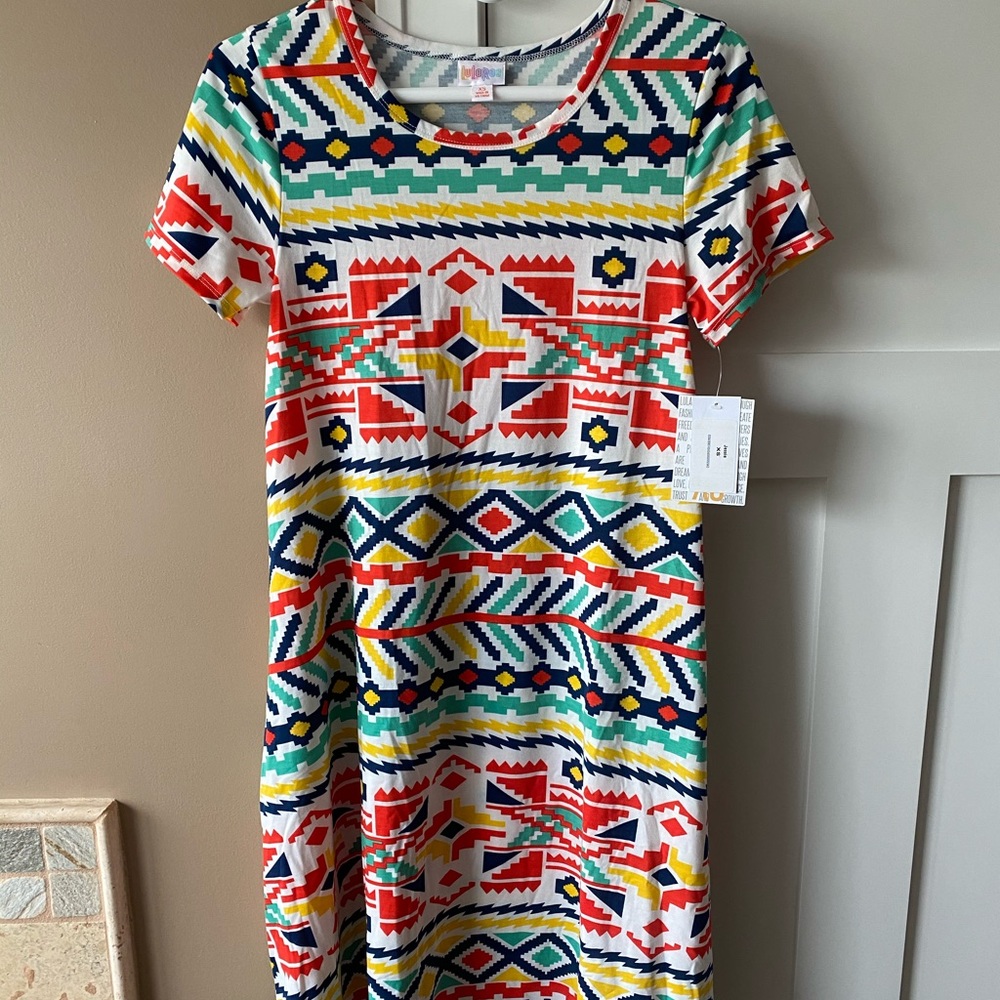 LuLaRoe XS Aztec Carly Dress